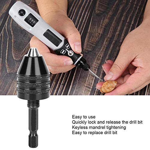 Drill Chuck Grinder Chuck Key M8 Grinder Rod For Car Garages(Short Tail M8X0.75 Chuck + Rod Set) #TOP4