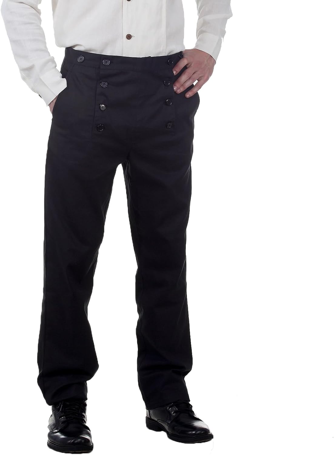 ThePirateDressing Steampunk Victorian Cosplay Costume Architect Men's Pants Trousers