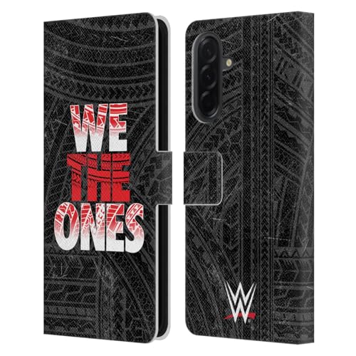 Protection Galaxy A36 5G WWE étui portefeuille cuir à rabat The Bloodline