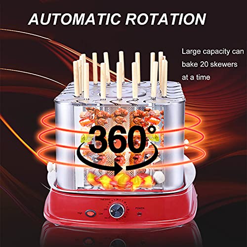 YCRD Rotieren Vertikale Grillmaschine, 1750 W Elektrische Kebab Maschine, Zum Kochen von Gemüsegrill Kochgeschirr… – Bild 3