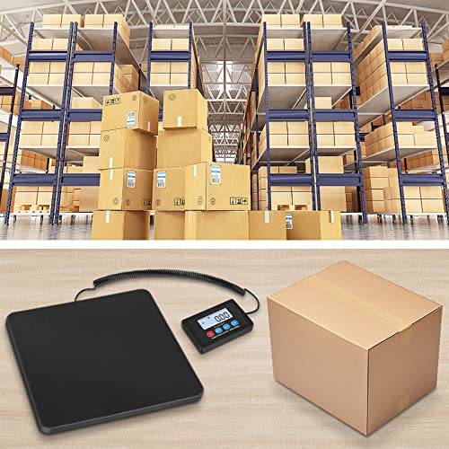 Fuzion Digital Shipping Scale, 440Lbs X 1Oz High Accuracy Postal Scale, Hold/Tare Function, Manual/Auto Off Lcd Display, Lightweight Scale For Packages/Luggage/Home, Battery & Ac Adapter Included #TOP6