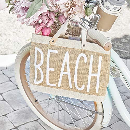 Image of Santa Barbara Design Studio Hold Everything Waterproof Jute Tote Bag, Mini, Beach