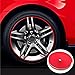 4 Pièces 8m 26ft Anneau de Protection de Jante, Voiture de Protection de Jante Moto, Protecteur de Jante de Pneu de Voiture, Décoration Jante Voiture Accessoires Auto Protection, pour Jante 13-22''