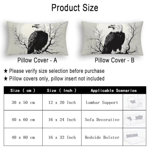 Fundas cojines 40x80 gris con relieve de águila en terciopelo rectangular para cama de lujo 6