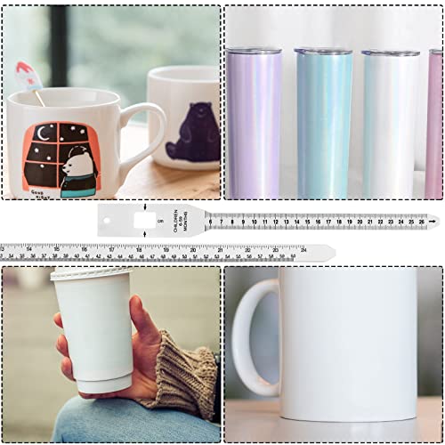 2 Pcs Sublimation Blanks Tumblers Width Measurer, Tape Measure For Measuring Circumference, 26Cm+60Cm #TOP5