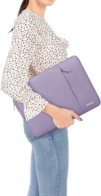 Image of MOCA Laptop Sleeve Bag Compatible with Old MacBook Air 13.3 / MacBook Pro 14 M3 M2 M1 Pro /Max A2442 Sleeve,Polyester Vertical Case with Pocket,Purple