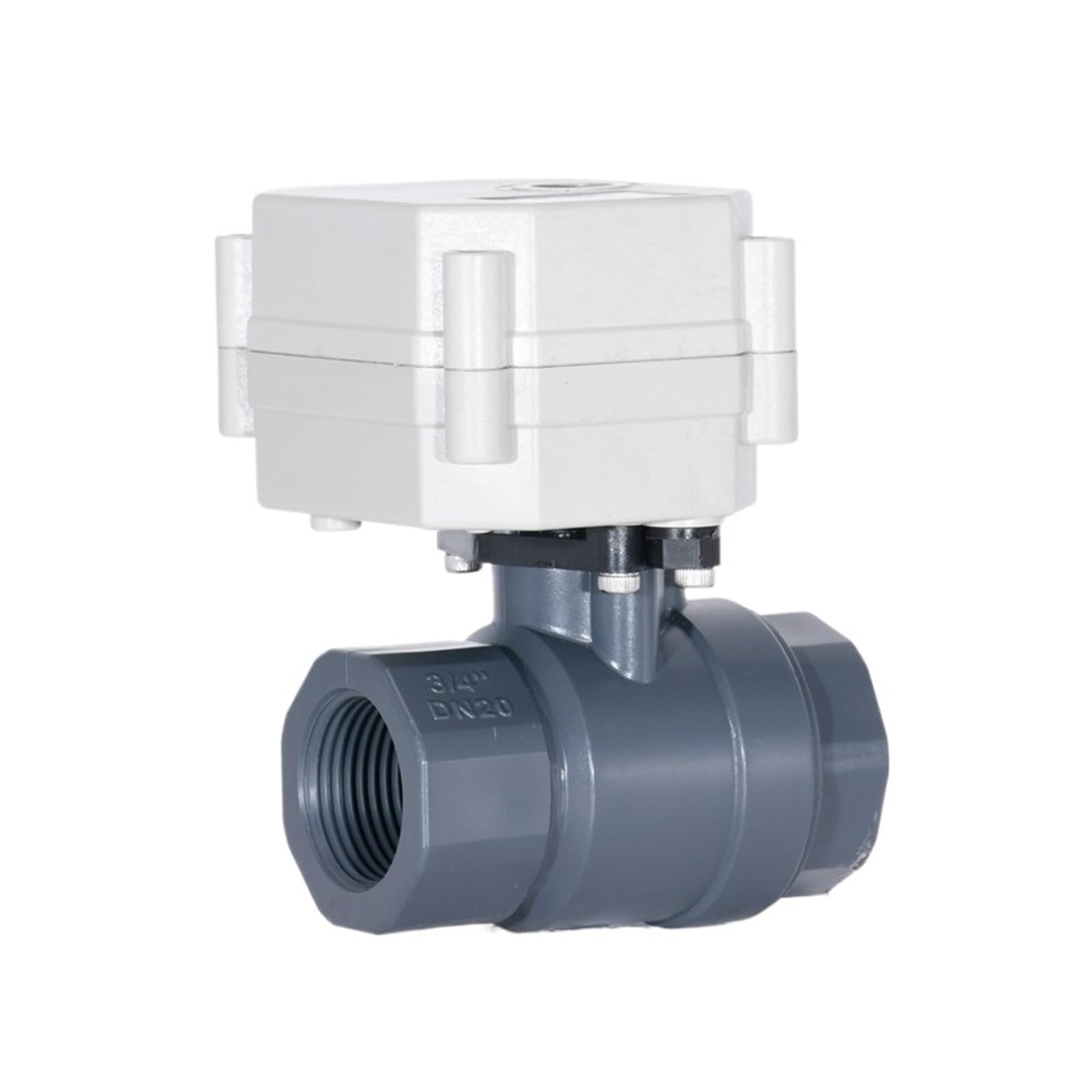 Valvola a sfera elettrica DN15-DN32 1/2"-11/4'' Mini valvola a motorizzata a 2 vie for sistemi di acqua potabile, scaldacqua solari Connessione rapida(DN40,NPT_DC24V_CR201)