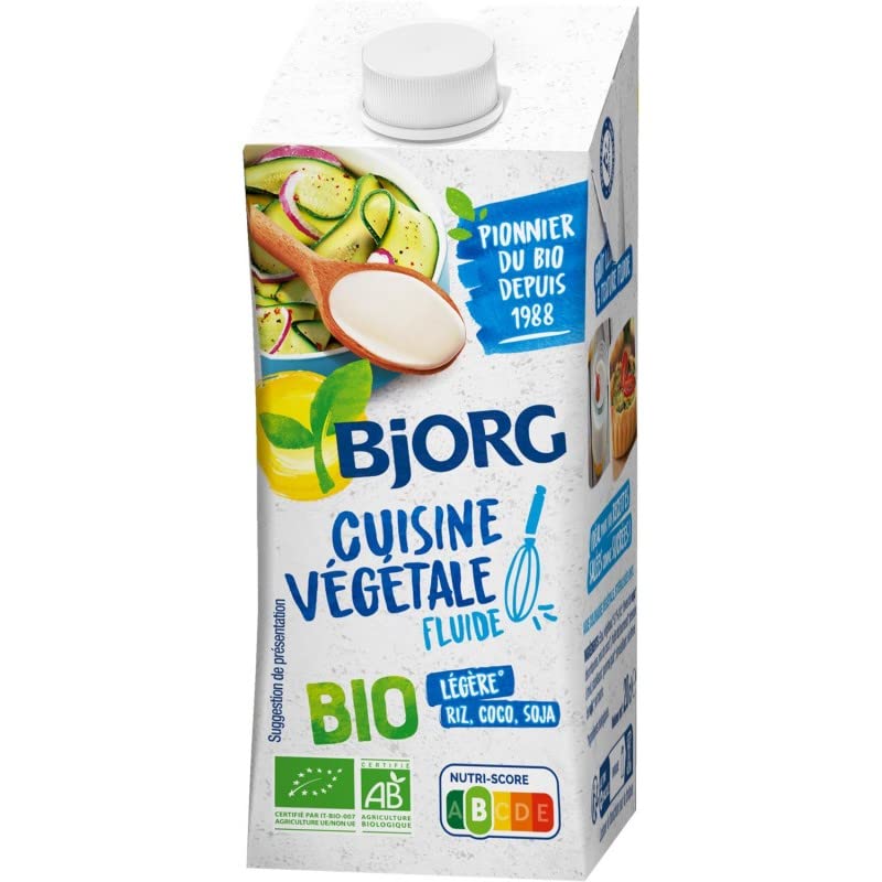 BJORG CUISINE VÉGÉTALE FLUIDE BIO 200ML - BJORG - LOT DE 5 - Offre Special