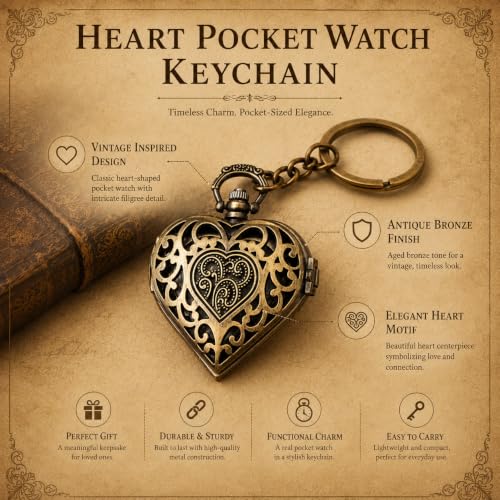 Image of Antique Bronze Pocket Premium Vintage Theme Metallic Home Key Chain & Key Rings | Best Gift for Men, Woman, Boys & Girls on their Special Occassions