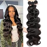 8-42Inch Brazilian Human Hair Bundles Body Wave 3 Bundles 10A Grade 100% Unprocessed Virgin Long Body Wave Human Hair Remy Weave Extensions Natural Color (20 20 20, natural color-body wave)