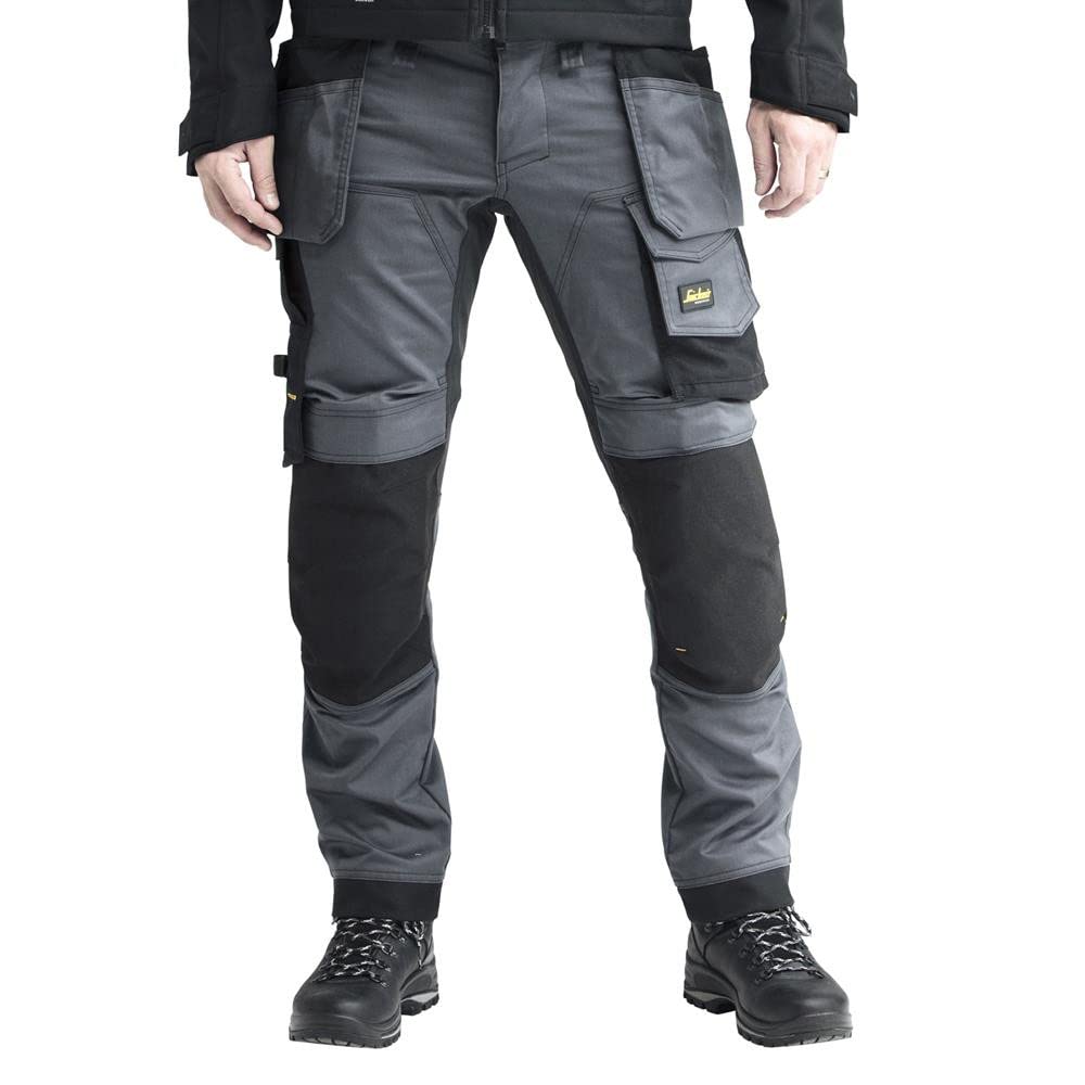 Snickers 6241 AllroundWork Slim Fit Trousers Holster Pockets Steel Gre
