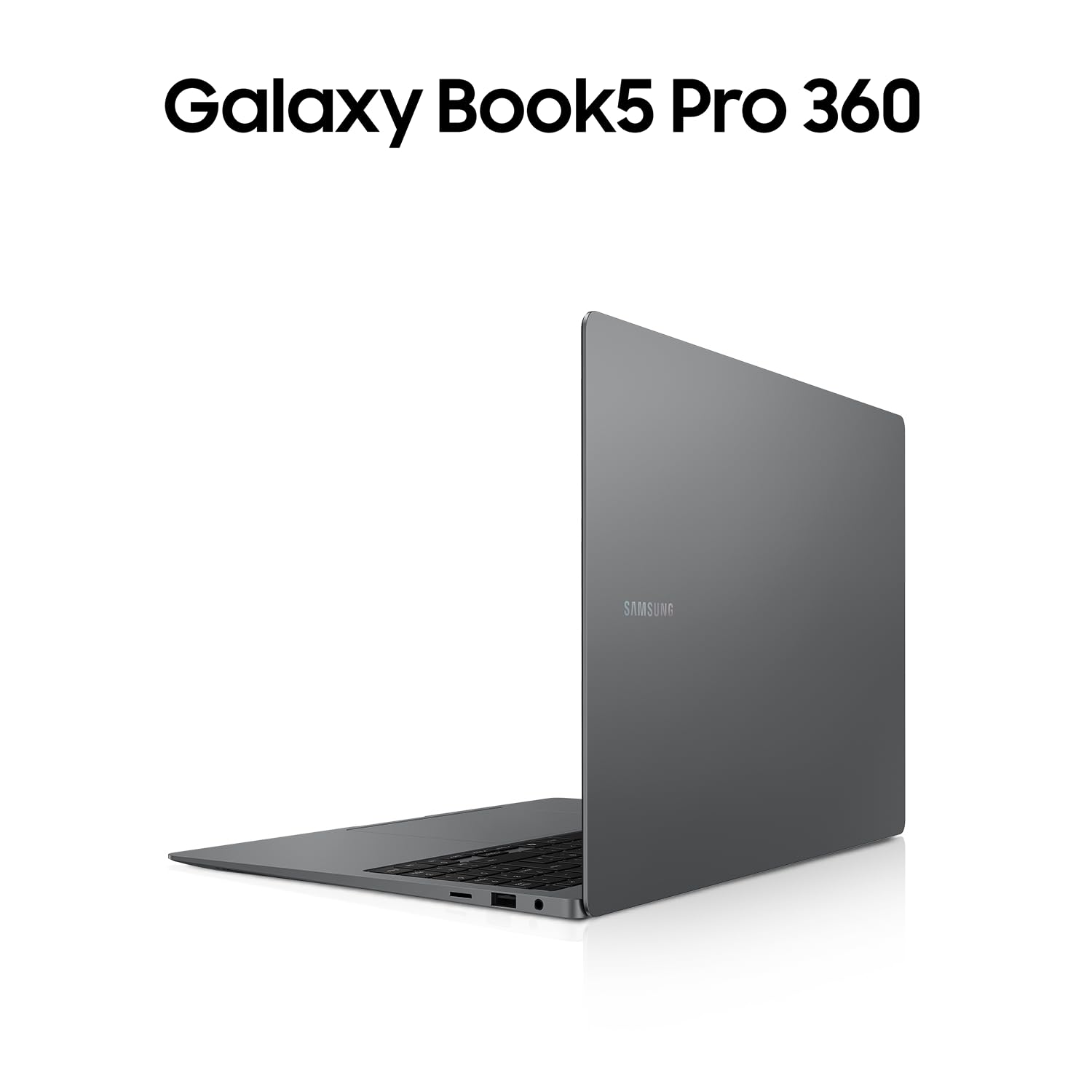 Samsung Galaxy Book5 Pro 360 2-in-1-Laptop, 16-Zoll-Display, Convertible AI-Notebook, Intel Core Ultra 7, 32 GB RAM, 1 TB Speicher, Copilot+ PC, Moonstone Gray, 3 Jahre Herstellergarantie