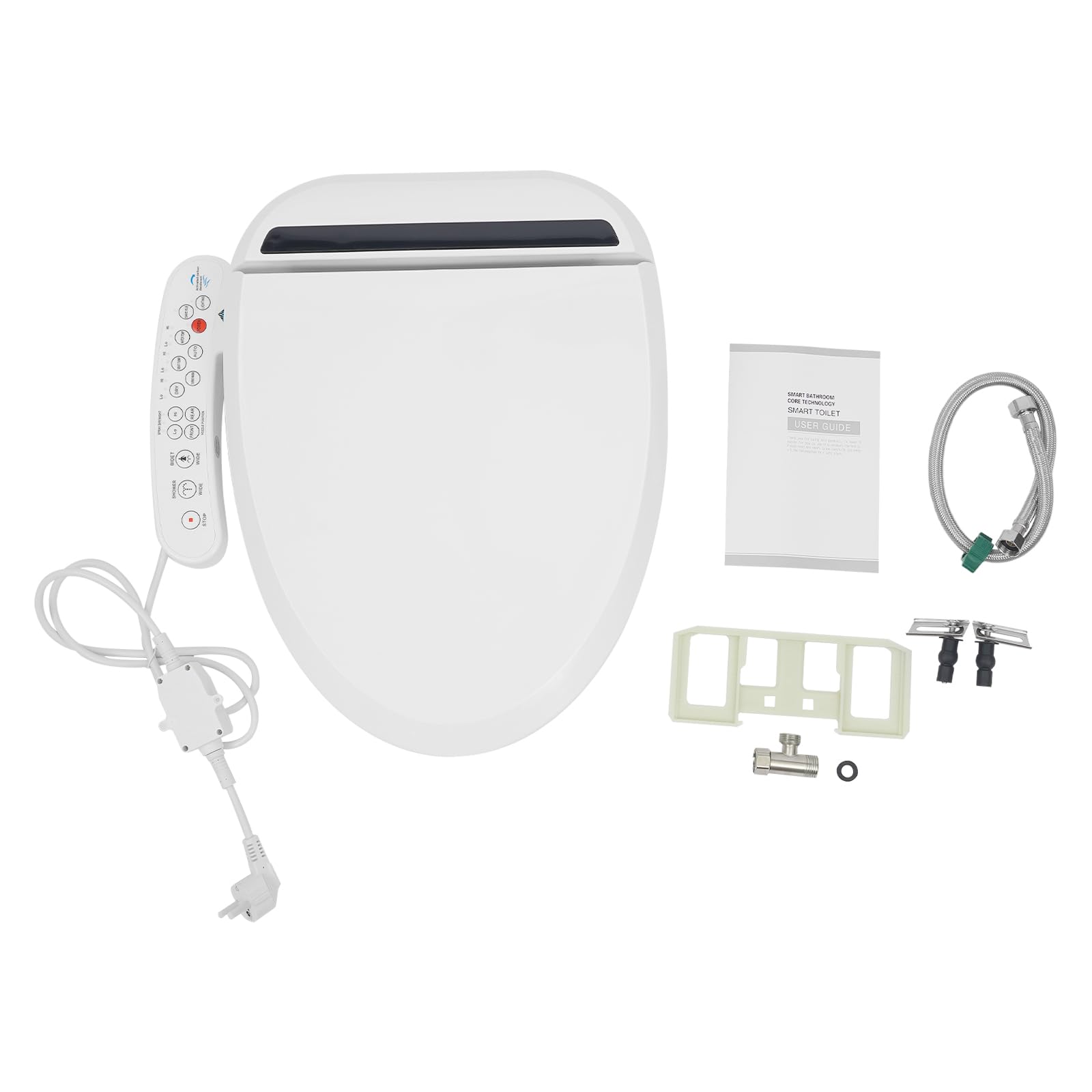 Inteligentna deska sedesowa z dyszą, elektroniczny bidet, regulowane ciśnienie wody, ciepłe suszenie powietrzem, ogrzewanie siedzenia, funkcja mycia, inteligentna toaleta