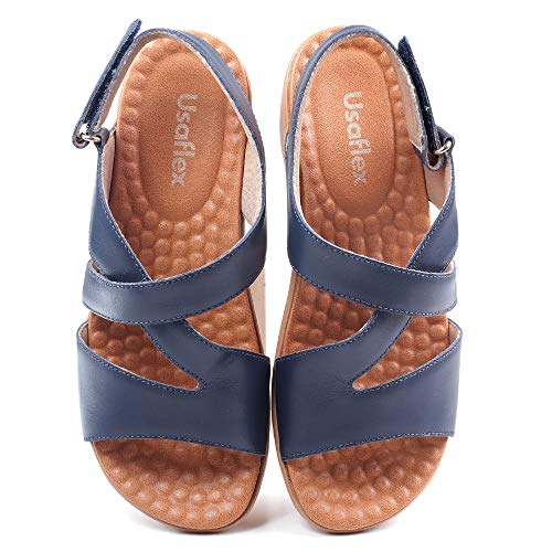 Sandália Usaflex Stylish Marinho Feminino 37