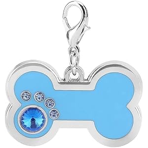 Picckola International® Pet ID Tags Beautiful Alloy Personalised Dog/Cat Neck Charm DIY Necklace Making Best Gift Ideal for Your Pets – Colour As Per Availability (Pack of 1 Piece)