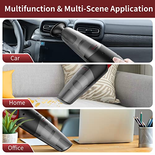 KYG Aspirateur à Main sans Fil, 8500PA Aspirateur Puissant, 2500mAh Aspirateur de Voiture Portable USB Charge avec Sèche Filtre Lavable, Aspirateur Humide et Sec pour Maison, Voiture, Bureau, Table - Image 6
