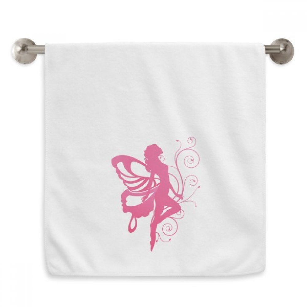 Serviette Papillon Rose Wing pour votre rituel bien-être blanc