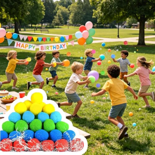 Bolas de salpicaduras de agua reutilizables 100 piezas para exterior de verano 3