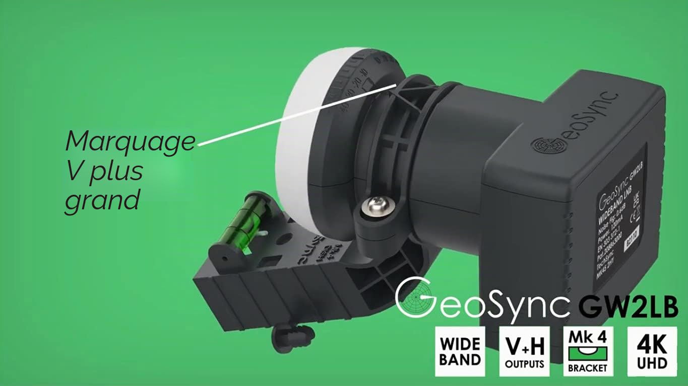 Wideband LNB pour parabole satellite Freesat 4K HD SKY Q TV récepteur satellite puissance corne Design avec support au niveau de l'esprit