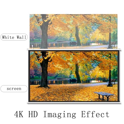 Pantalla para proyector 72 pulgadas portátil 16:9 miniatura 4