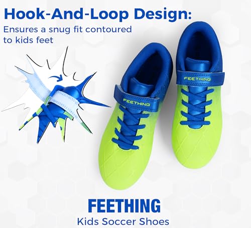 Kids Soccer Cleats for Boys Girls Outdoor Athletic Youth Football Cleats Firm Ground Little Big Kid Soccer Shoes3