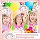 BOYATONG 12 × Einhorn Einladungskarten Kindergeburtstag Mädchen mit 4 × 3D Sticker, Geburtstagseinladungen Mädchen, Einladungskarten Geburtstag Einhorn Party Einladungen