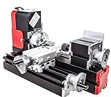 chuangsheng Mini Lathe Machine,12V Miniature Metal Multifunction Lathe Machine DIY 20000Rev/min 45135mm