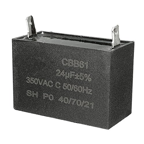 Electronic component Quickbuying 24uF Generator Capacitor 24uF CBB61 24 uF 50 or 60 Hz 350V AC UP to AC 450V Good Safety Performance