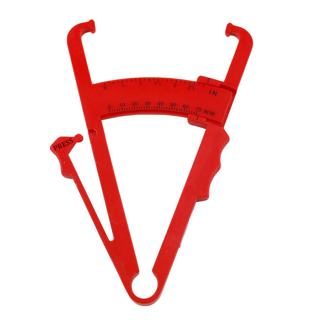 SYGA Body Fat Caliperfor Body - Skinfold Calipers for Accurately Measuring BMI Skin Fold Fitness and Weight-Loss, Red