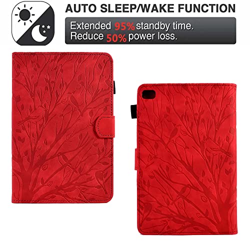 Étui iPad Mini 5 antichoc rouge compatible avec écrans 7,9 pouces