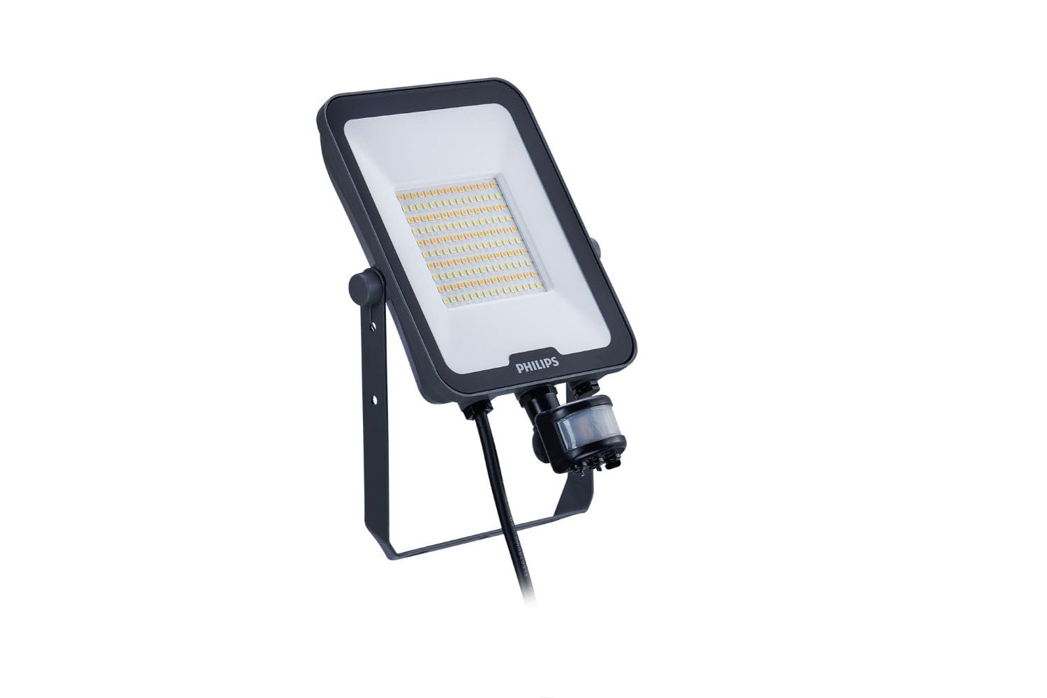 Philips Ledinaire All-in LED Floodlight 50W 5500–6000lm, Selectable 3000K/4000K/6500K, IP65 Outdoor Security Light with Motion & Photocell Sensor, 110° Beam, IK07, 220-240V, Grey