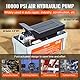 VEVOR 700 bar Lufthydraulische Pumpe 1,6L Hydraulikpumpe 0,8L/min (ohne Last) 0,16L/min (Belastung) Hydraulische Fußpumpe mit 2m Schlauch Luft Fußpumpe Autoreparatur Öltakelage Maschinenwartung