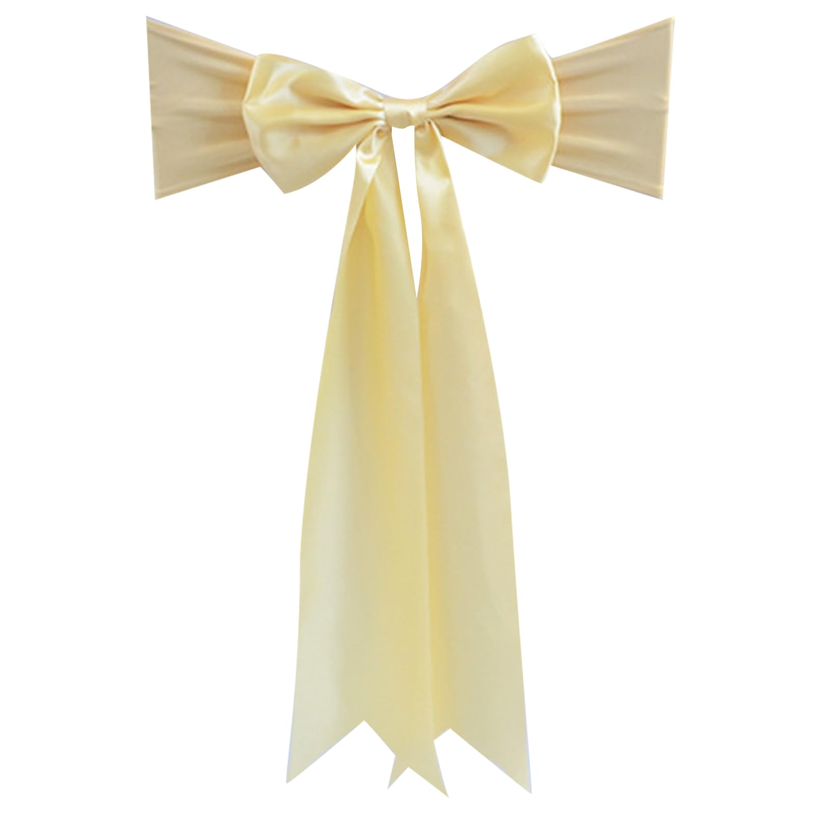 Hsioluted Chair Back Cover Chair Ribbons with Extended Tail Ribbon for Wedding Enhances Event Space Decoration Decorations