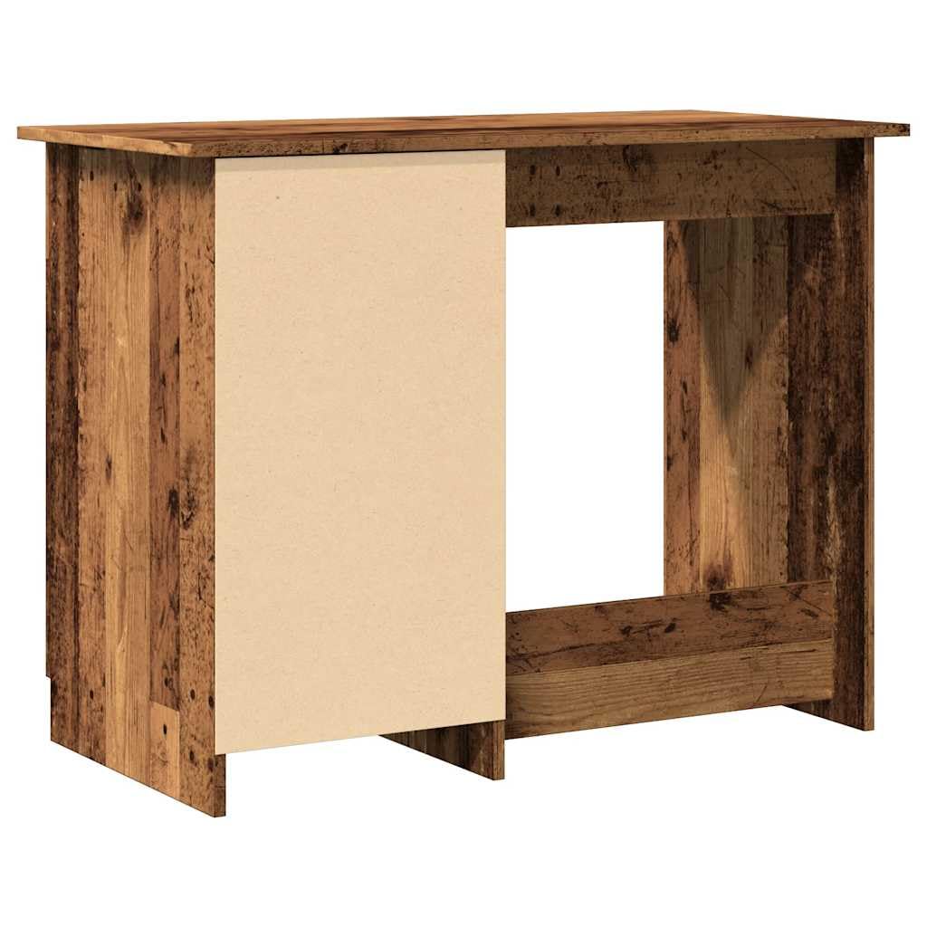 Scrivania Porta Computer 100x50x76 cm con Cassetto Legno Antico | Tavolo da studio compatto con cassetto integrato per riporre documenti e accessori in ufficio o camera.