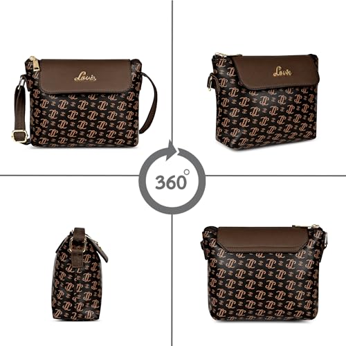 Image of Lavie Women's Mono LL Rio Flap Crossbody Sling Bag | Ladies Purse Handbag | Gift for Women