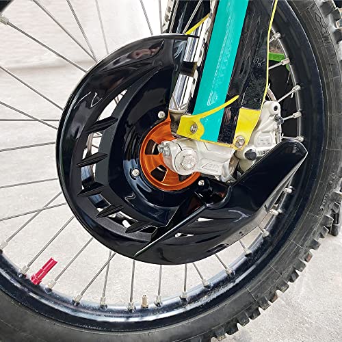 Nicecnc Front Brake Disc Rotor 260Mm & Front Brake Caliper Disc Cover Guard Compatible With Ktm Excf 250 350 450, See Fitment #TOP6
