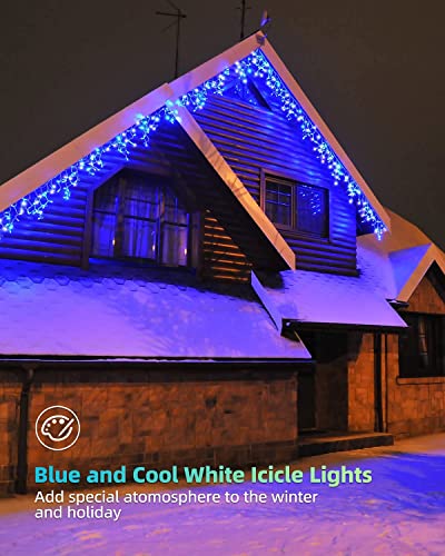 Lucine da Esterno Pioggia di Ghiaccio, 9m 240 Luci...