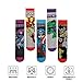 SIDIMELO 5 Pairs Mens Funny Socks- Marvel Superhero Character Patterned Dress Socks for Adults And Teens,Size 9-12