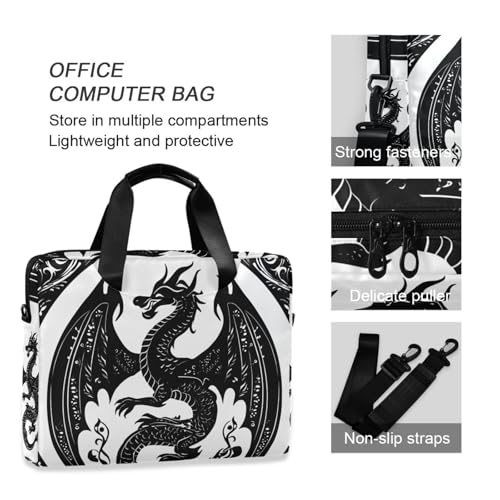 Maletín porta laptop ALAZA Black Dragon 13-15.6 pulg miniatura 6