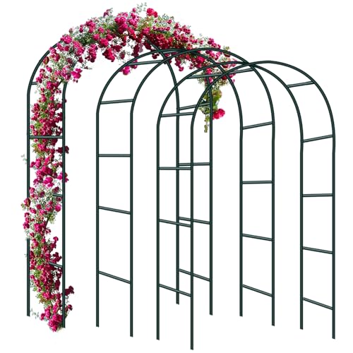 Forever Speed 3PCS Arche de Jardin pour Rosiers Treillis en Acier revêtu par pulvérisation...