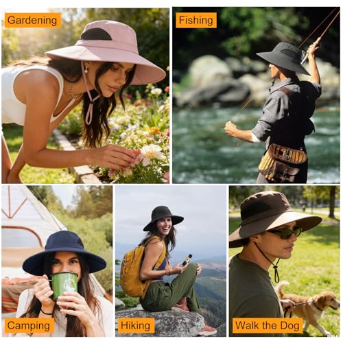 Sombrero de Sol para Mujer con Ala Ancha Impermeable miniatura 5