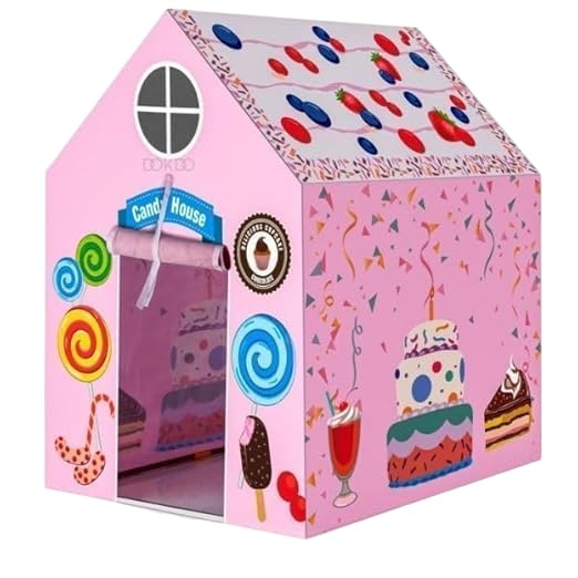 Image of Colorfull and Light Weight Children Play Tent House for 3 to 10 Years Old Kids Girls and Boys Light Weight and Foldable Children Toys,Indoor and Outdoor Kid Tent Houses