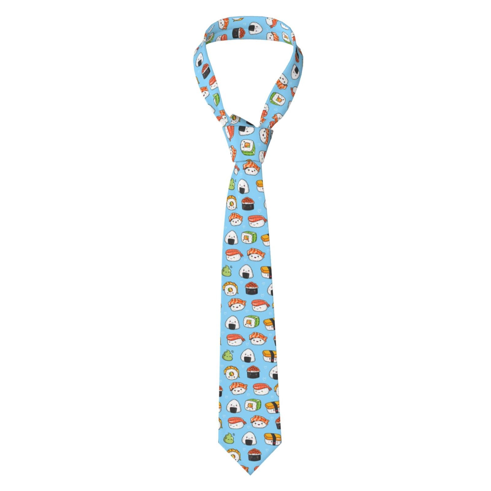 Hnnkloy Classic Neck Tie Sushi And Sashimi Men'S Necktie