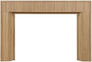 Modern Ember Hazel White Oak Wood Fireplace Mantel Surround Kit | Blonde...
