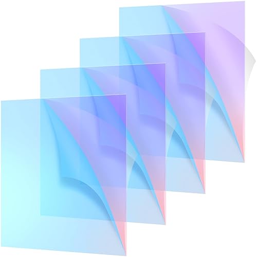 Hoja acrílica AB de color translúcido acrílico iridiscente radiante hoja de corte láser, panel acrílico acrílico para vidrio, pintura de bricolaje,