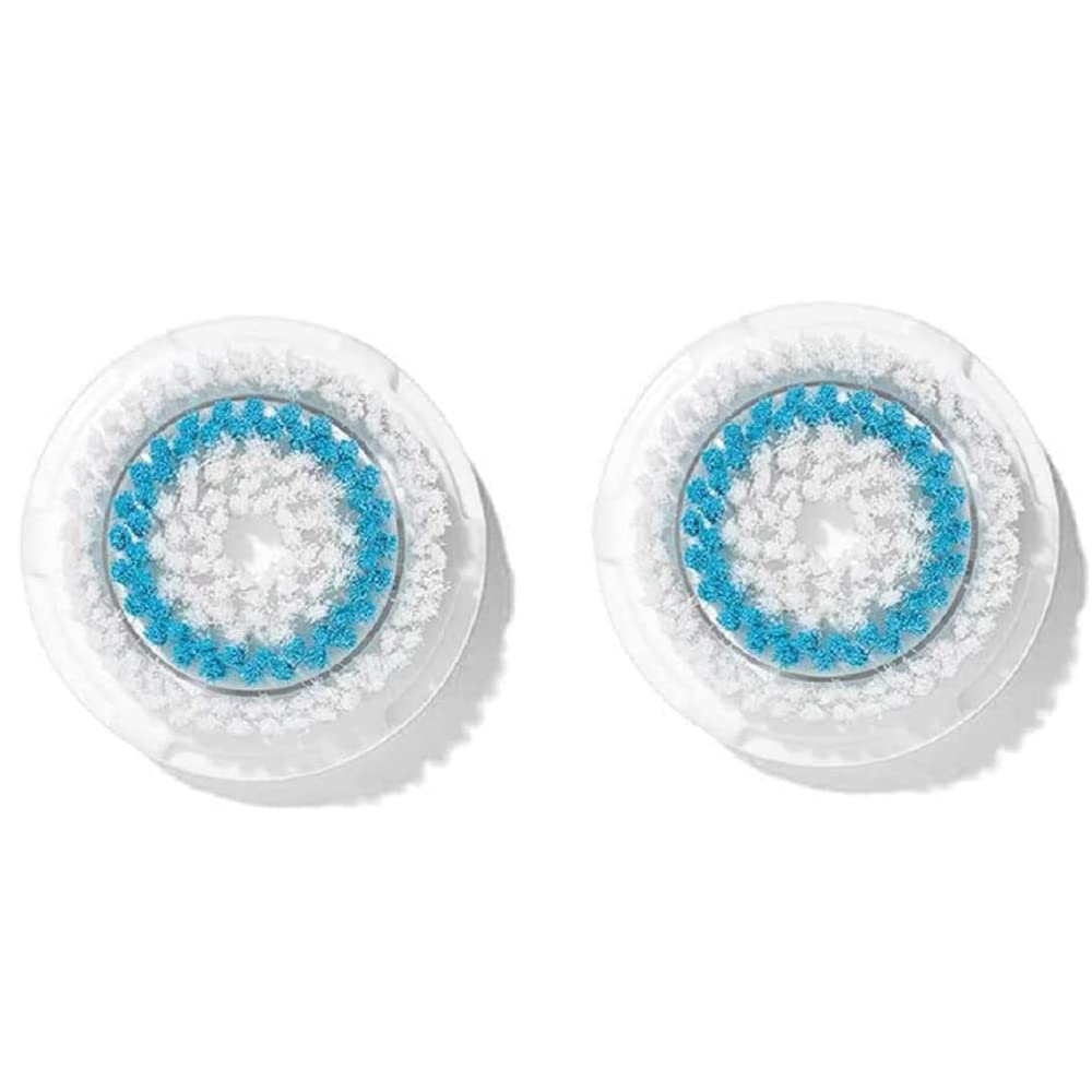 ClarisonicBrush Head Replacements, Facial Cleansing, Deep Pore 2-Pack, Compatible with Mia 1, Mia 2