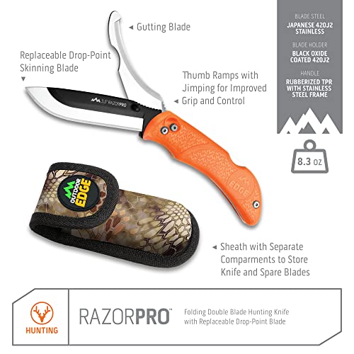 Outdoor Edge 2813-0090 Razorpro - Double Blade Folding Hunting Knife thumb #2