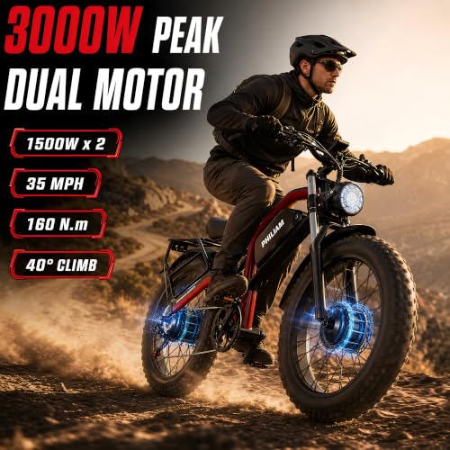 PHILIAM 5000W Dual Motor Ebike