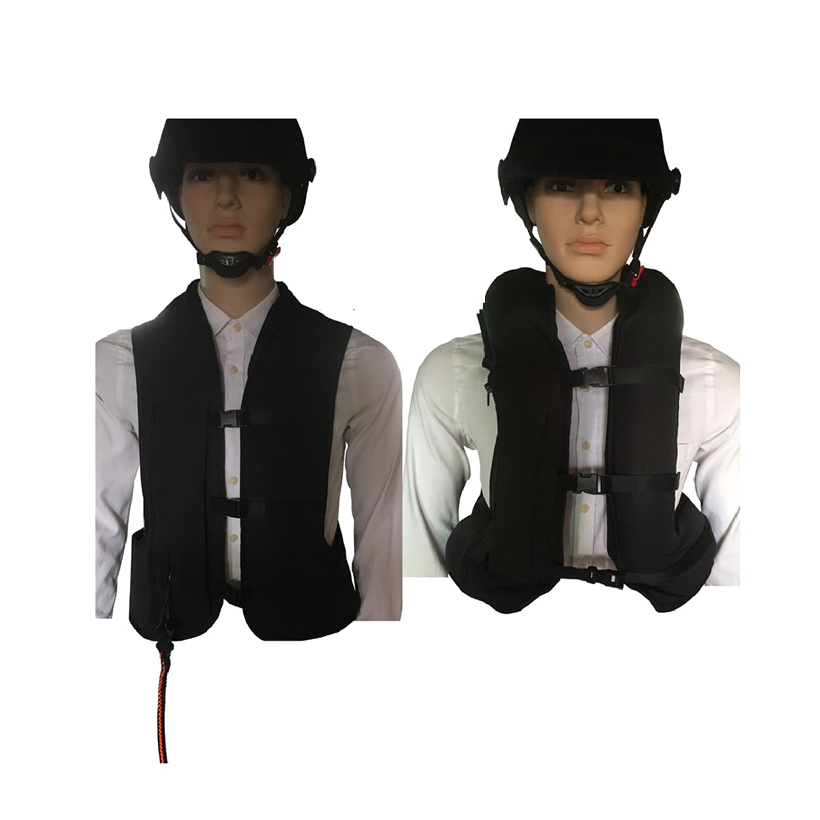 Gilet Airbag Cycliste Homme 0,15 Seconde pour Déclencher Le Gilet Airbag Tissu Résistant À l'abrasion, Doux Et Facile À Nettoyer, Adapté Aux Garçons, Filles Et Enfants Gilet airbag Moto