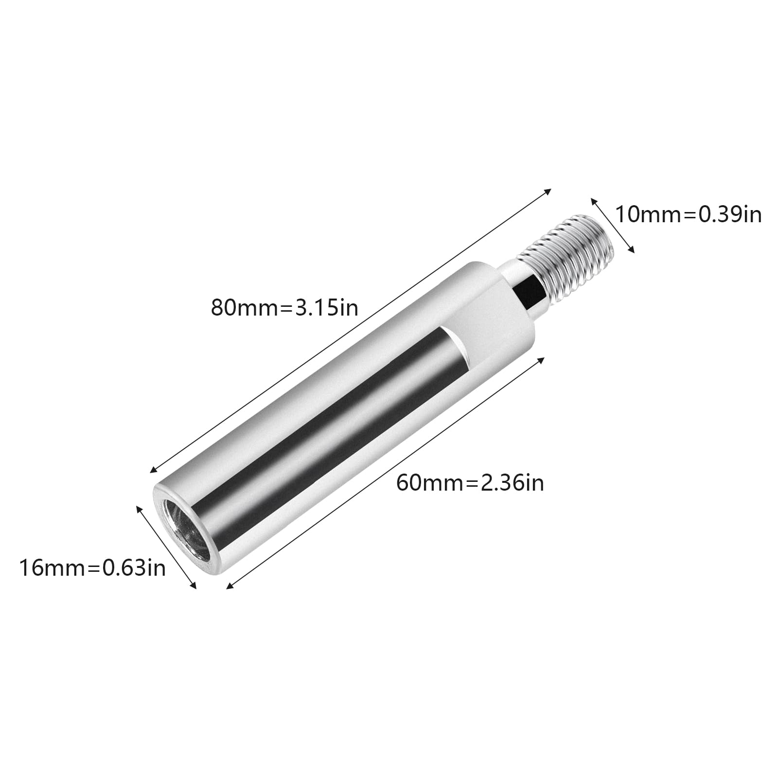 Rallonges Pour Meuleuse D’angle – Lot De 3, Filetage M10, Acier Carbone, Pour Travaux De Précision - 10